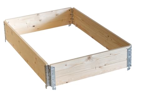 Dtz Palettenrahmen Aufsatzrahmen Hochbeet Gartenbeet Stapelrahmen 120x80x20 Cm