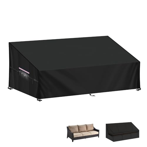 Lamuni Gartensofa Abdeckung 3 Sitzer Lounge Sofa Schutzh