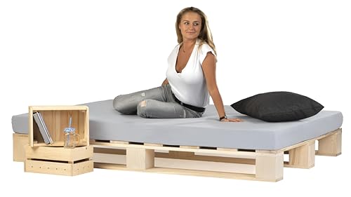 Lermowood Palettenbett M1 Aus Holz 140 X 200