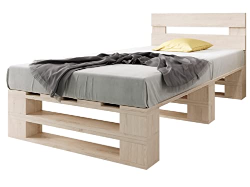 Sunnypillow Palettenbett M2 Aus Holz 120 X 200