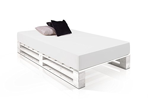 Paletti Massivholzbett Duo Holzbett Palettenbett Bett Aus Paletten