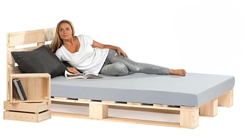 Lermowood Palettenbett M1 Aus Holz 140 X 200