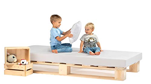 Sunnypillow 120x200 Cm Palettenbett Aus Holz Holzbett Massivholzbett