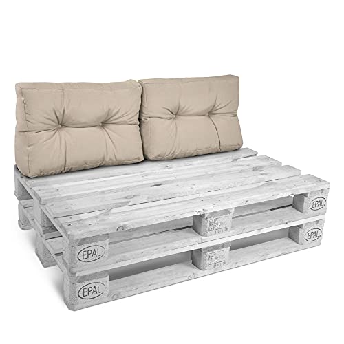 Beautissu 2x R Ckenkissen Palettenkissen Outdoor 60x40 Cm
