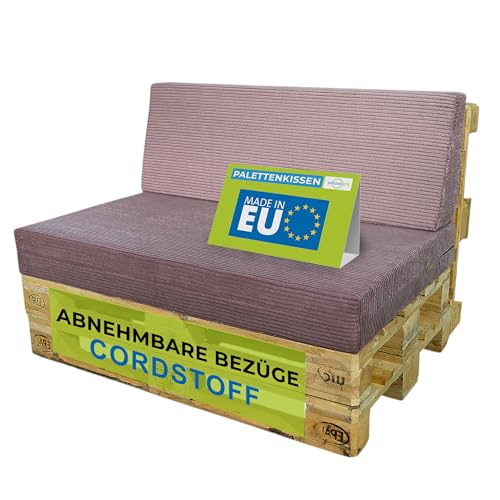 Pillows24 Palettenkissen 2 Teiliges Set Aus Cordstoff Sitzkissen