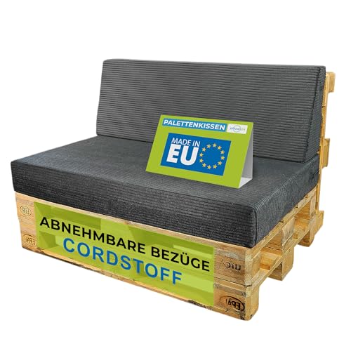 Pillows24 Palettenkissen 2 Teiliges Set Aus Cordstoff Sitzkissen