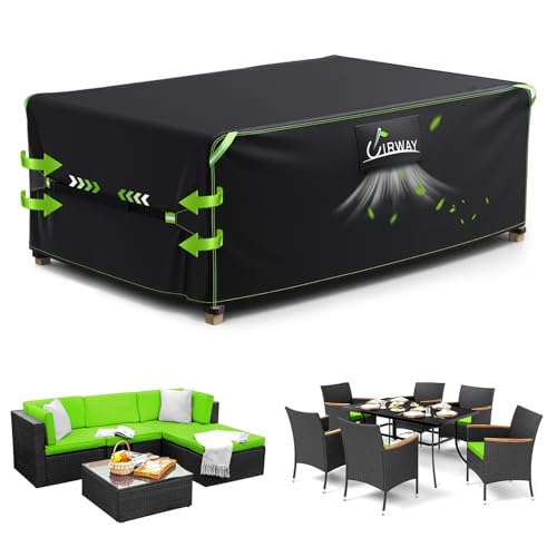 Uirway Abdeckung F R Gartenm Bel 180x120x74cm Wasserdicht