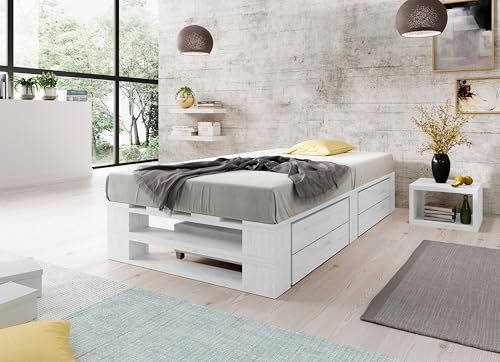 Lermowood Palettenbett M2 Aus Holz 120 X 200