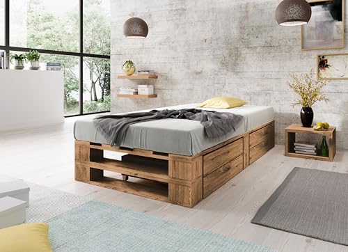 Lermowood Palettenbett M2 Aus Holz 120 X 200