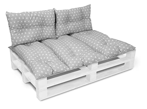 Amilian Palettenkissen Set 1x 120x80 Cm 2x 40x60