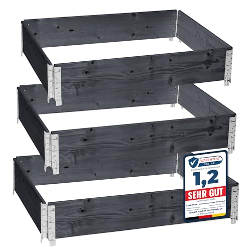 Garronda Naturbelassene Hochbeete F R Garten Palettenrahmen 120x80x20