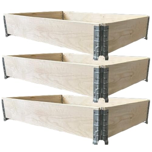 Hochbeet Aus Palettenrahmen 3 Teilig Palettenrahmen Hochbeet Gartenbeet