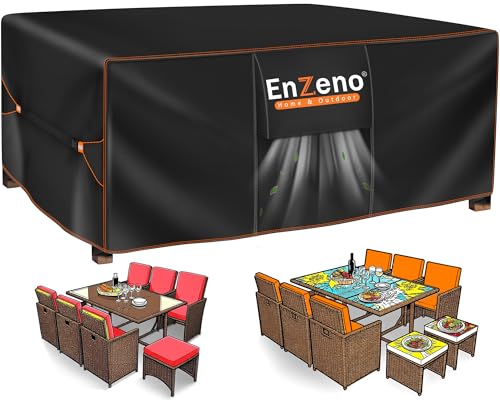 Enzeno Gartenm Bel Abdeckung Wasserdicht 180x120x74cm Winterfest Abdeckplane