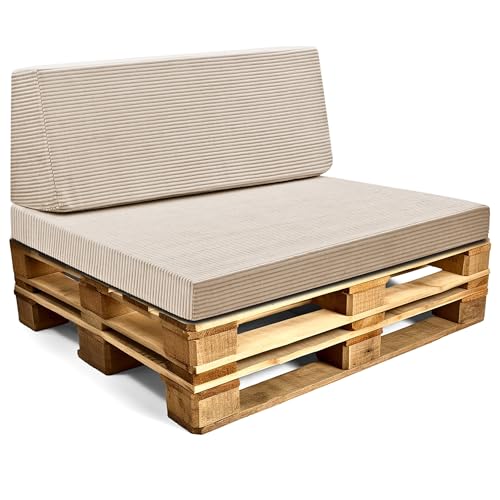 Amazinggirl Palettenkissen Outdoor Europaletten Set Sitzkissen 120x80 Cm