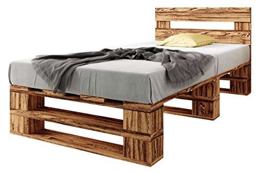 Sunnypillow Palettenbett M2 Aus Holz 120 X 200