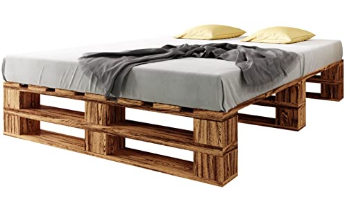 Sunnypillow Palettenbett M2 Aus Holz 180 X 200