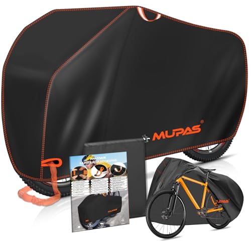 Mupas Fahrradabdeckung Wasserdicht 210d Oxford Gewebe Wetterfeste Fahrradgarage