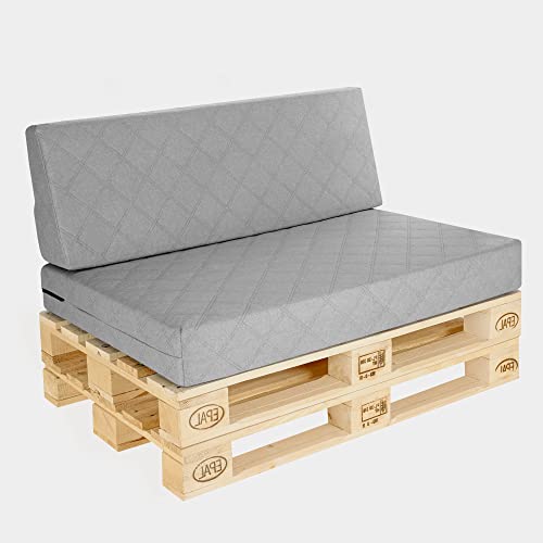 Pillows24 Palettenkissen 2 Teiliges Set Palettenauflage Polster F