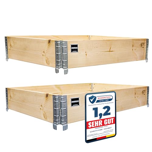 Schroth Home Hochbeet 120x80x20cm Rechteckig Palettenrahmen Aus Holz