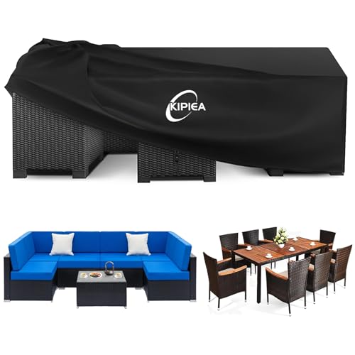 Kipiea Gartenm Bel Abdeckung Wasserdichte Rechteckig Abdeckplane Gartenm