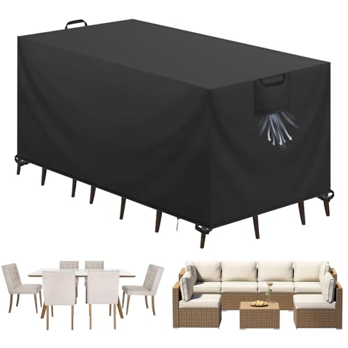 Aujink Abdeckung Gartenm Bel Winterfest Wasserdichte Schutzh Lle