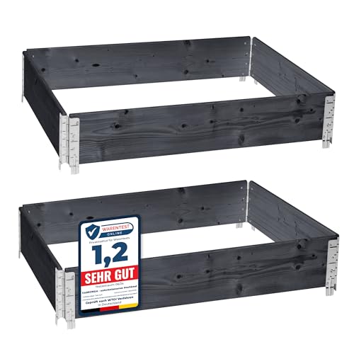 Garronda Naturbelassene Hochbeete F R Garten Palettenrahmen 120x80x20