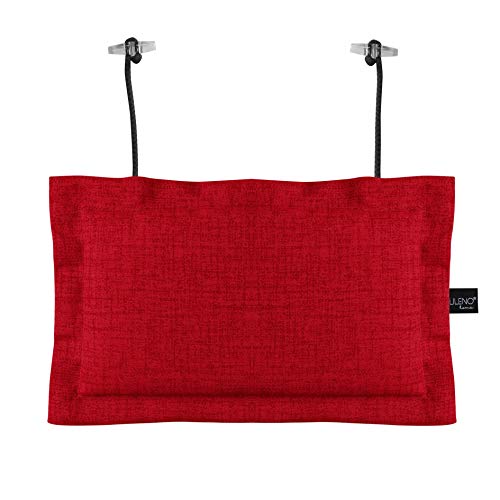 Lileno Home Palettenkissen Set Rot Deko Kopfkissen 22x35