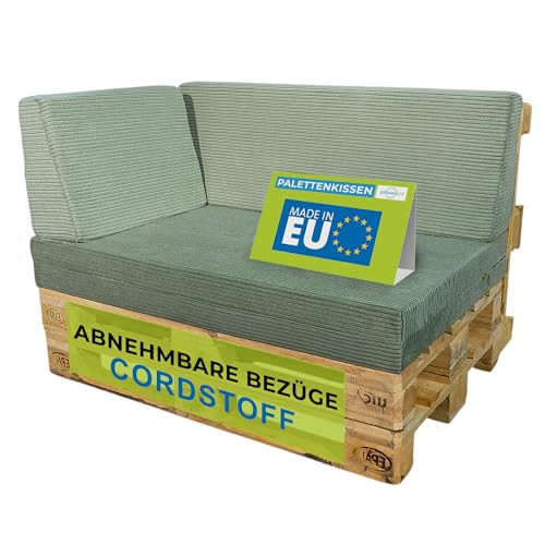 Pillows24 Palettenkissen 3 Teiliges Set Aus Cordstoff Sitzkissen
