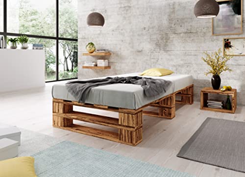 Lermowood Palettenbett M2 Aus Holz 90 X 200