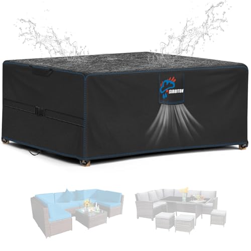 Siruiton Abdeckung F R Gartenm Bel Rechteckige Sitzgarniturenwasserdicht
