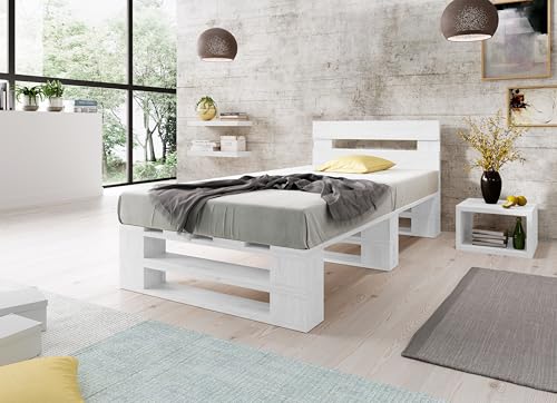 Lermowood Palettenbett M2 Aus Holz 120 X 200