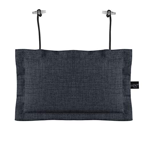 Lileno Home Palettenkissen Set Anthrazit Deko Kopfkissen 22x35