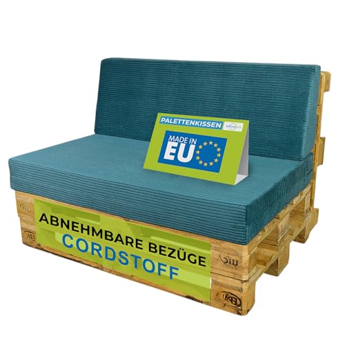 Pillows24 Palettenkissen 2 Teiliges Set Aus Cordstoff Sitzkissen