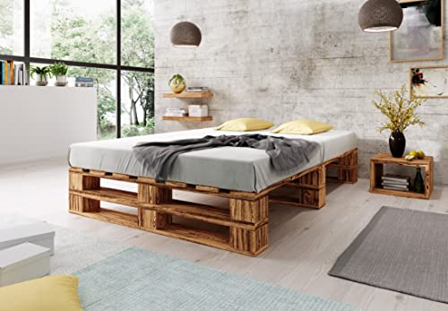 Lermowood Palettenbett M2 Aus Holz 140 X 200