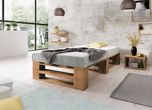 Lermowood Palettenbett M2 Aus Holz 120 X 200