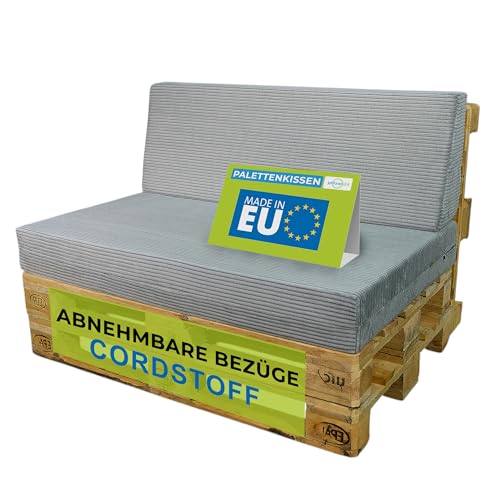 Pillows24 Palettenkissen 2 Teiliges Set Aus Cordstoff Sitzkissen