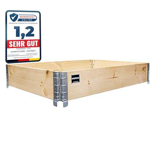 Schroth Home Hochbeet 120x80x20cm Rechteckig Palettenrahmen Aus Holz