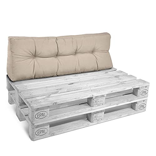 Beautissu R Ckenkissen Palettenkissen Outdoor 120x40 Cm Gepolsterte