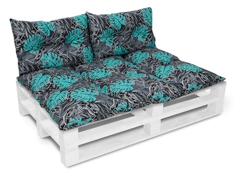 Amilian Palettenkissen Set 1x 120x80 Cm 2x 40x60