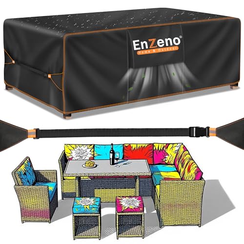 Enzeno Abdeckung Gartenm Bel 200x160x74cm Wasserdicht Abdeckplane Gartenm