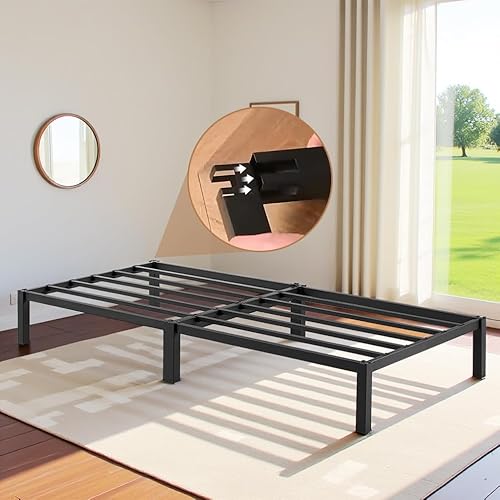 Fetines Metallbett 90 X 200 Bettrahmen Einzelbett Plattformbettrahmen