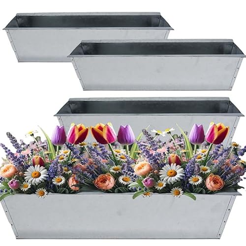 Kamaca 4 St Ck Zink Paletten Blumenkasten Einsatz